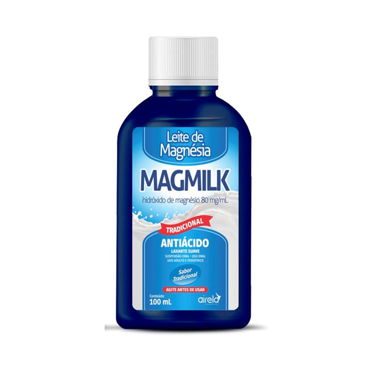 Leite de Magnésia Magmilk Tradicional com 100 ml