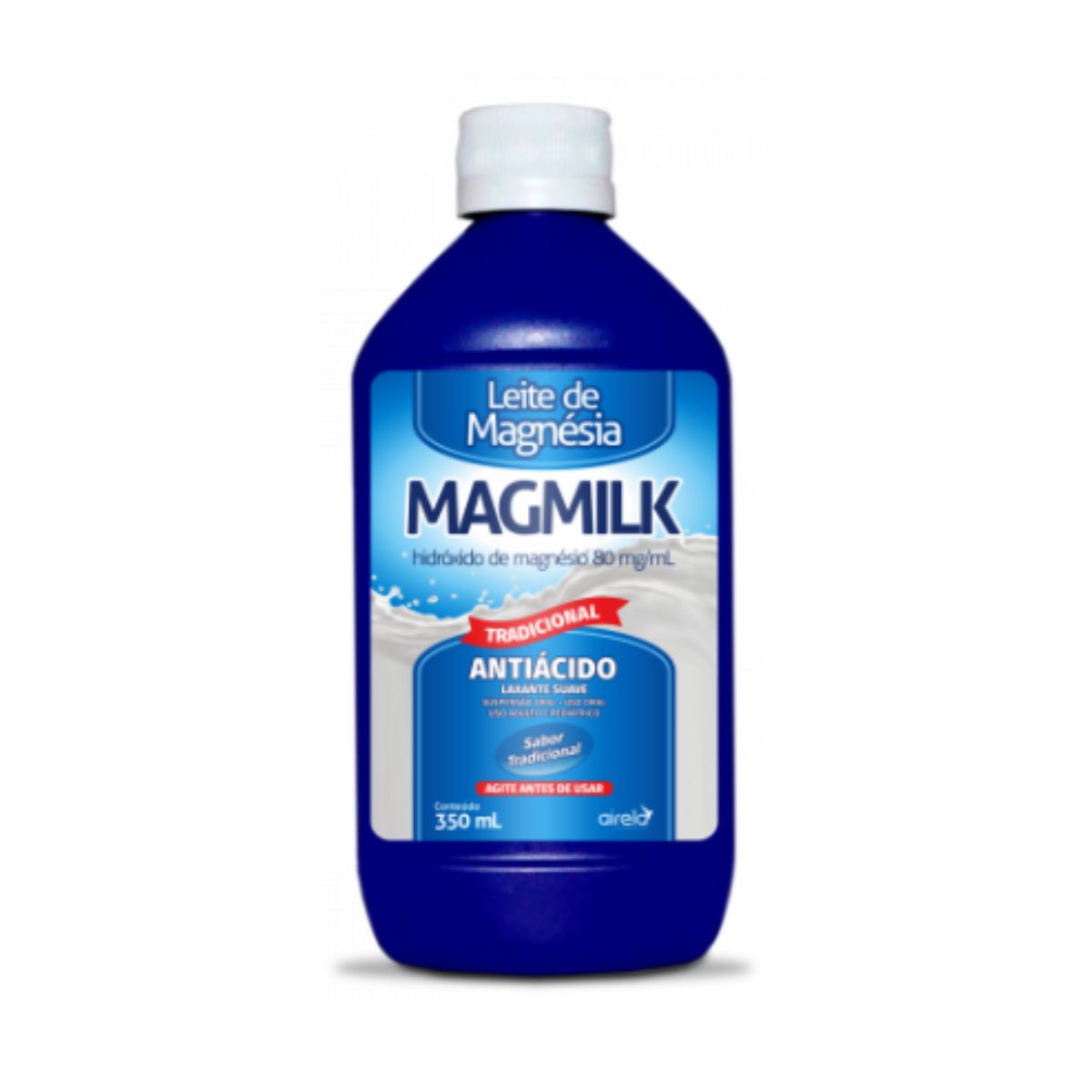 Leite de Magnésia Magmilk Tradicional com 350 ml