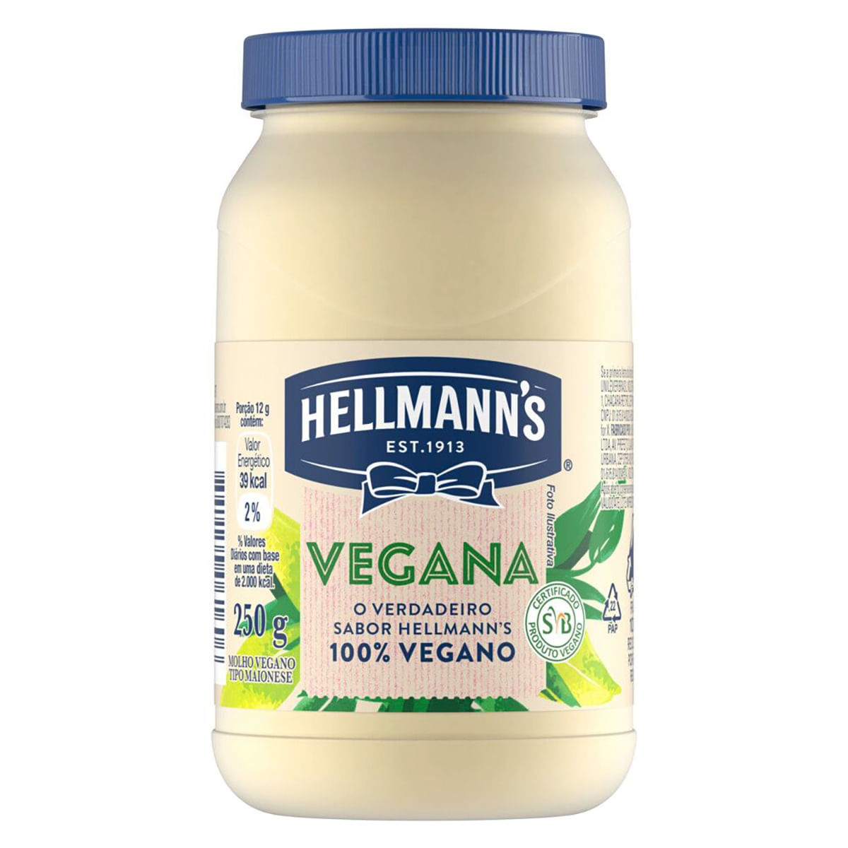 Maionese Hellmanns Vegana 250 g