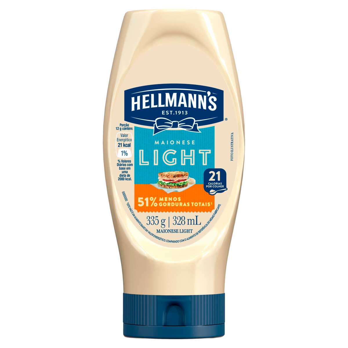 Maionese Light Hellmann&apos;s 335g