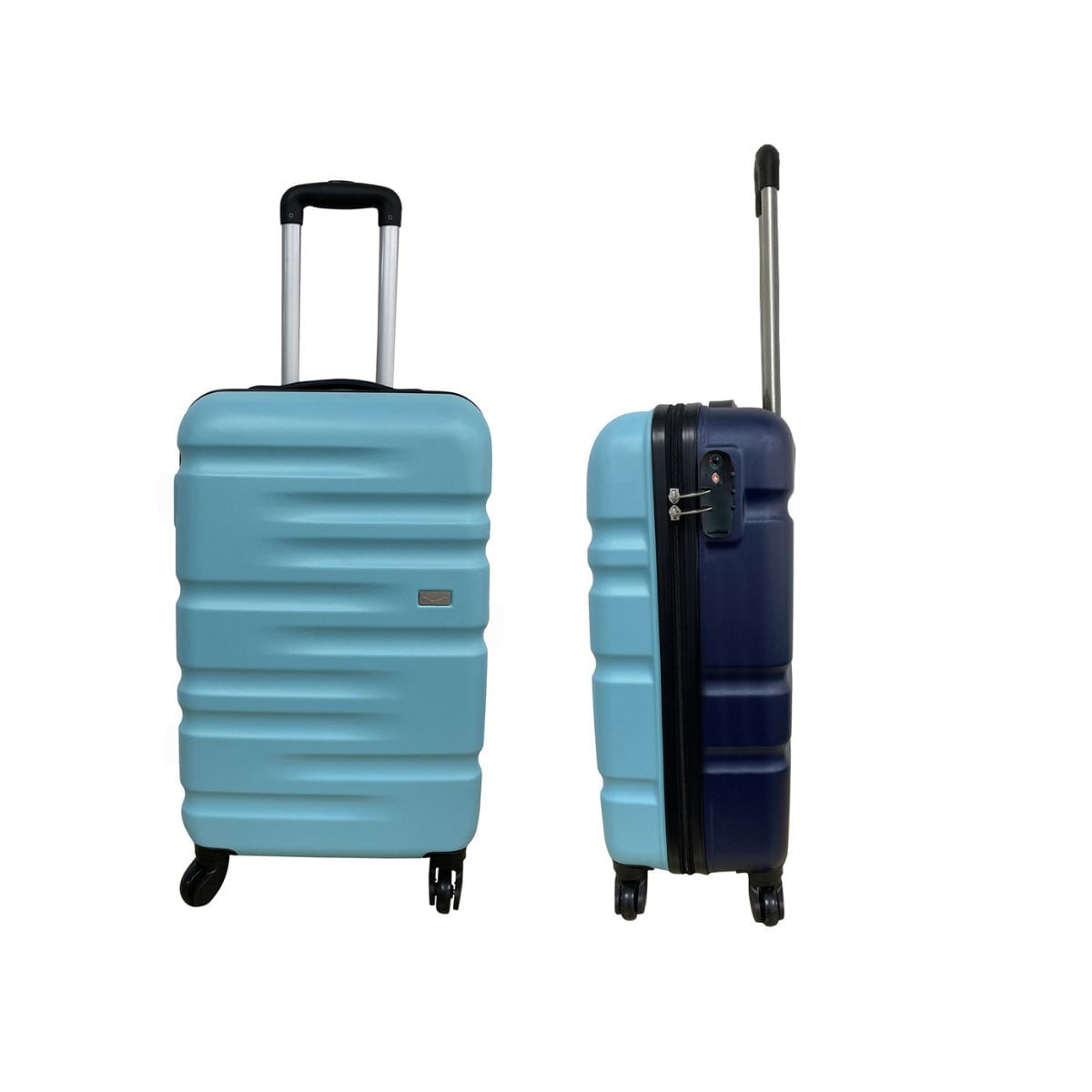 Mala de Viagem ABS 4 Rodas Carrefour OD151978 Azul 53cm