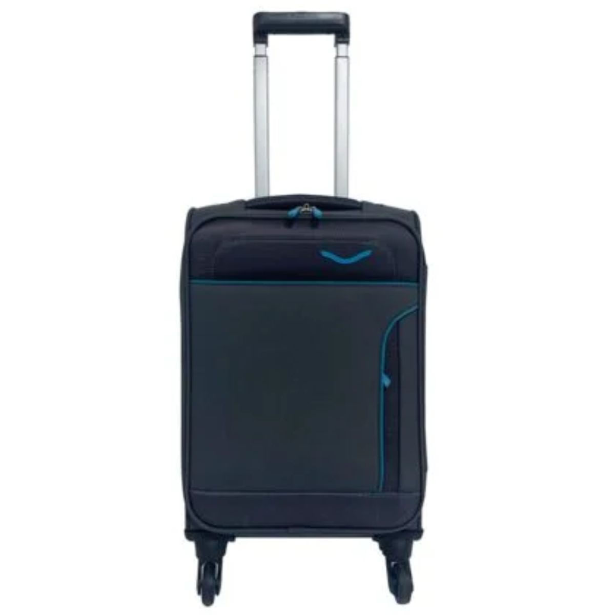 Mala de Viagem 54cm Soft Bordo com Rodinhas Carrefour Cinza OD140482