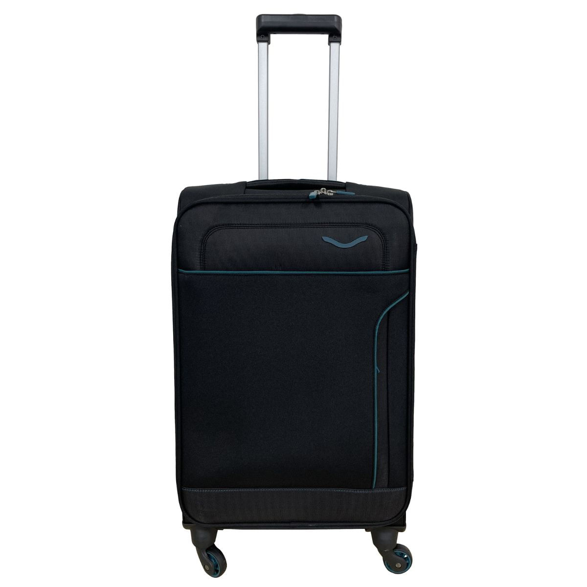 Mala de Viagem 63cm Soft com Rodinhas Carrefour Preta OD148952