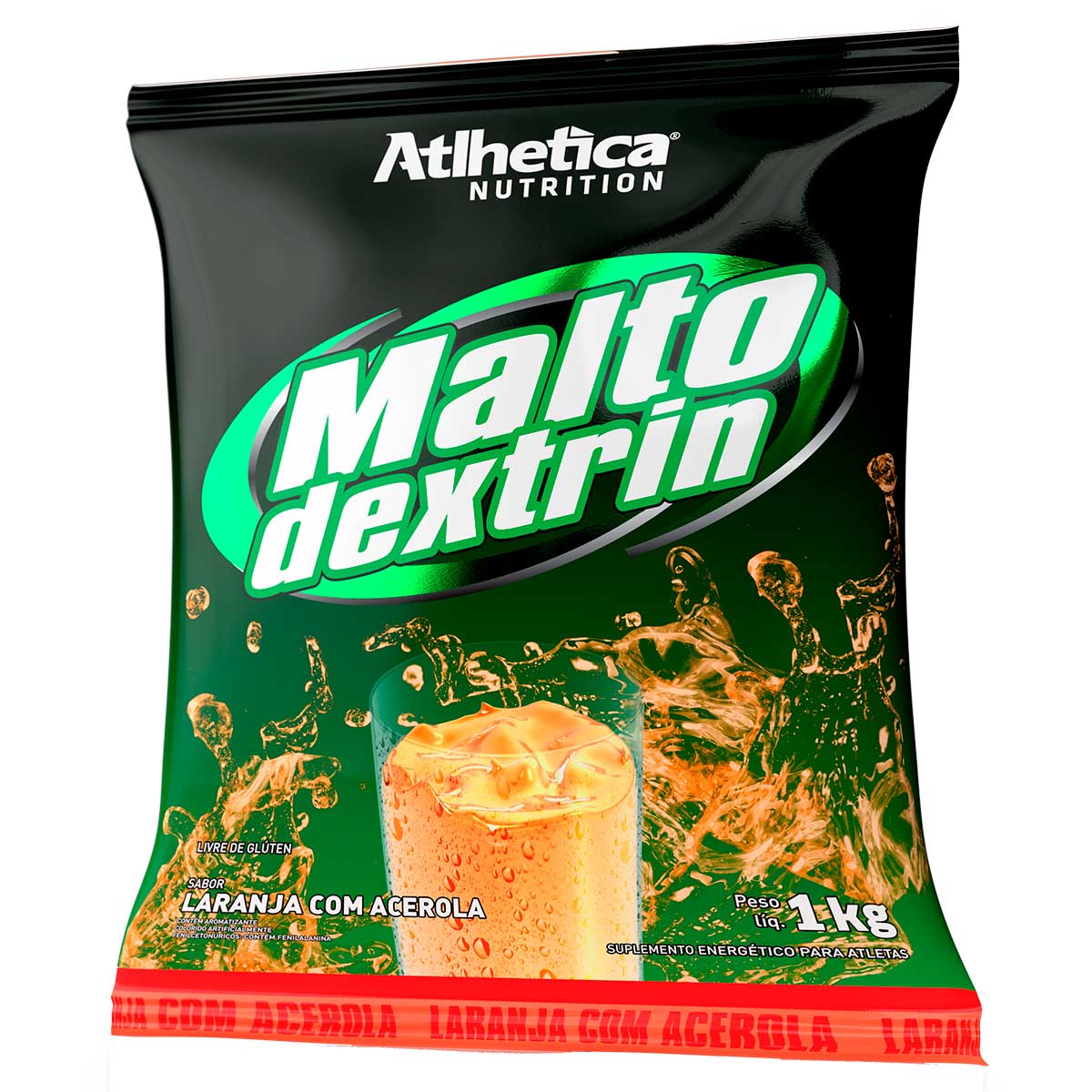 Maltodextrina Maltodextrin Athletica Nutrition Laranja 1 Kg