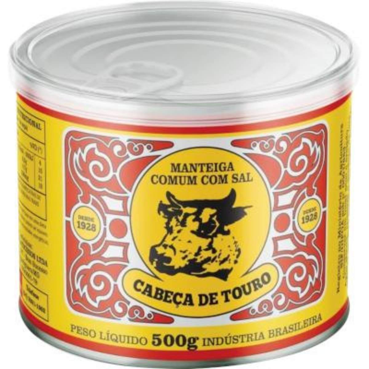 Manteiga Comum Com Sal Cabeça De Touro  500 g