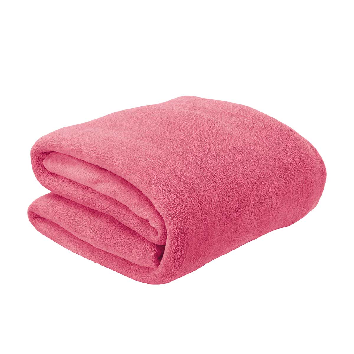 Manta Solteiro Fleece Rosa 161620 1 Peça