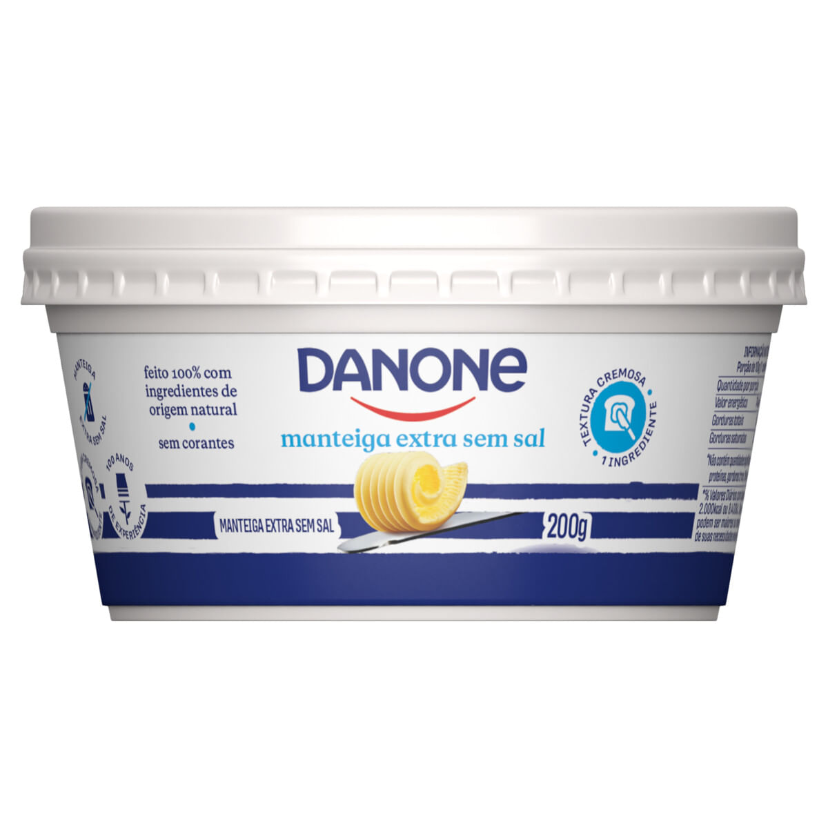 Manteiga sem Sal Danone Extra 200g