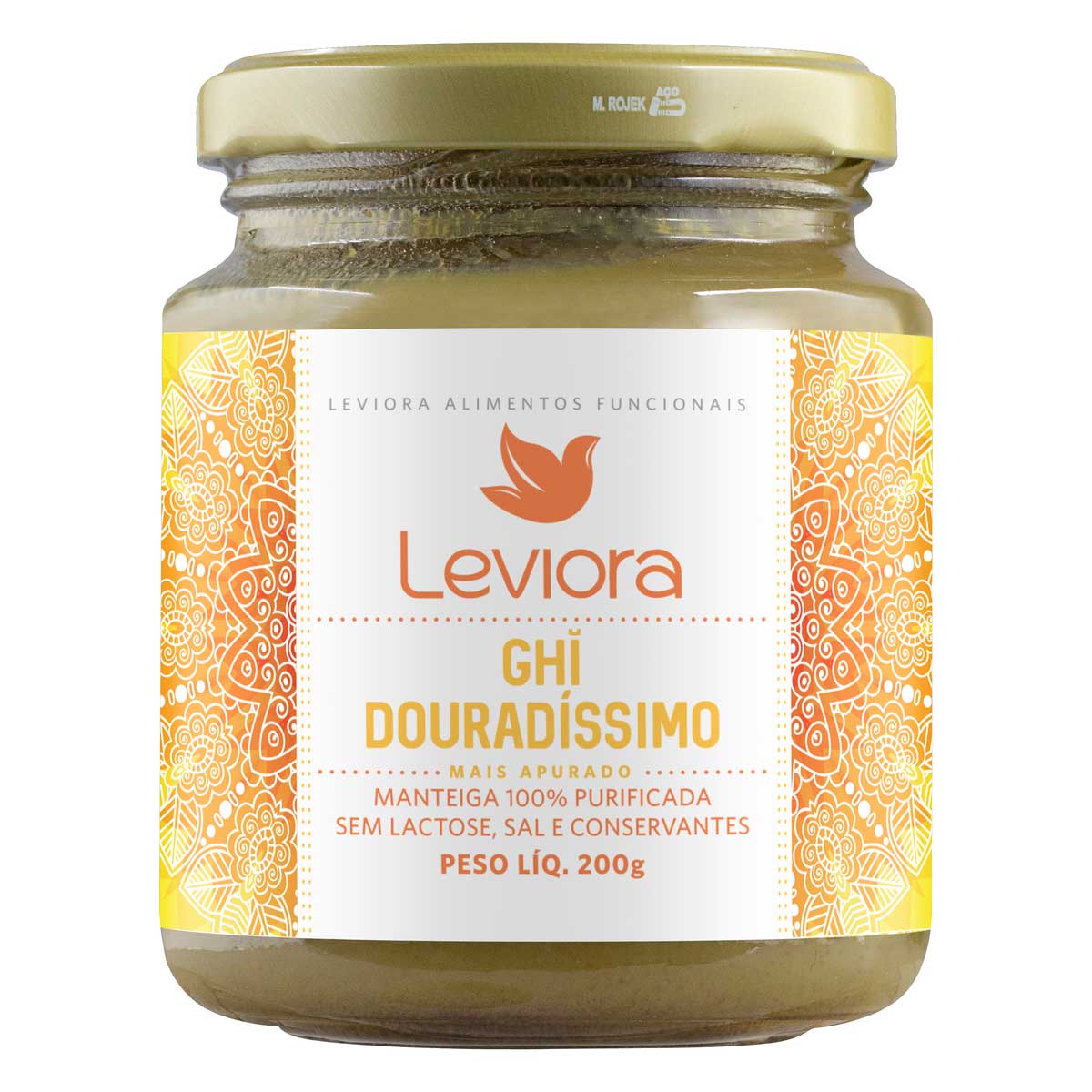 Manteiga Ghee Douradíssimo Leviora Vidro 200 g