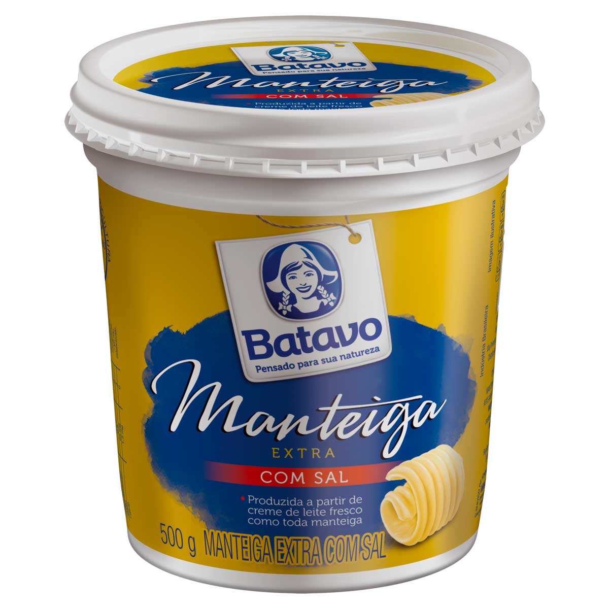 Manteiga Extra com Sal Batavo Pote 500 g