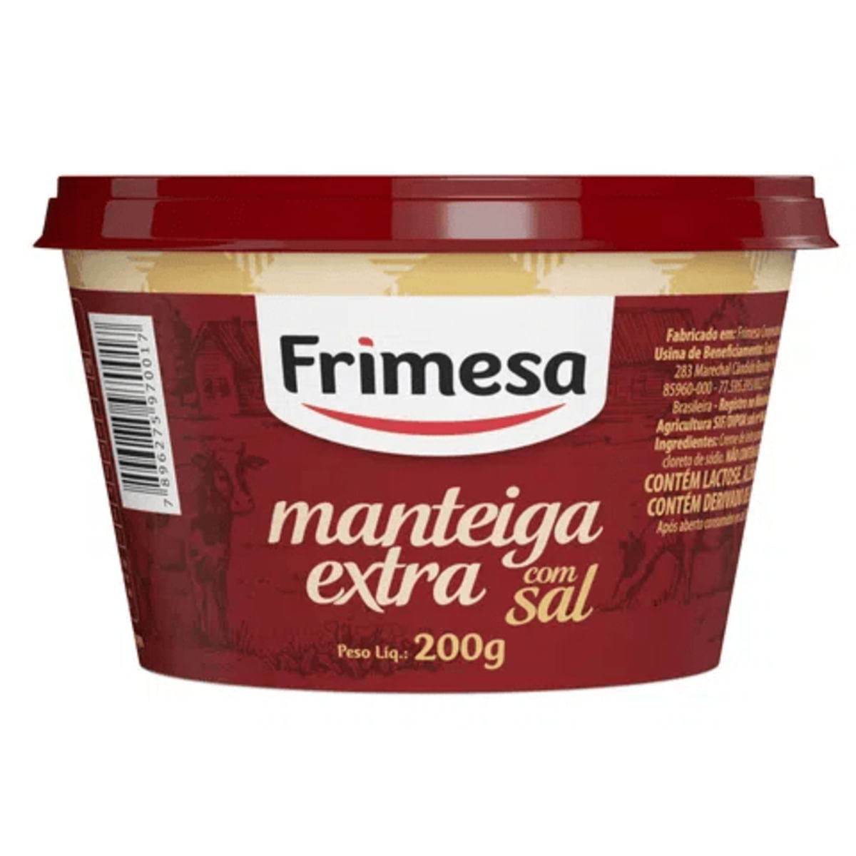 Manteiga Frimesa Extra com sal Pote 200 g