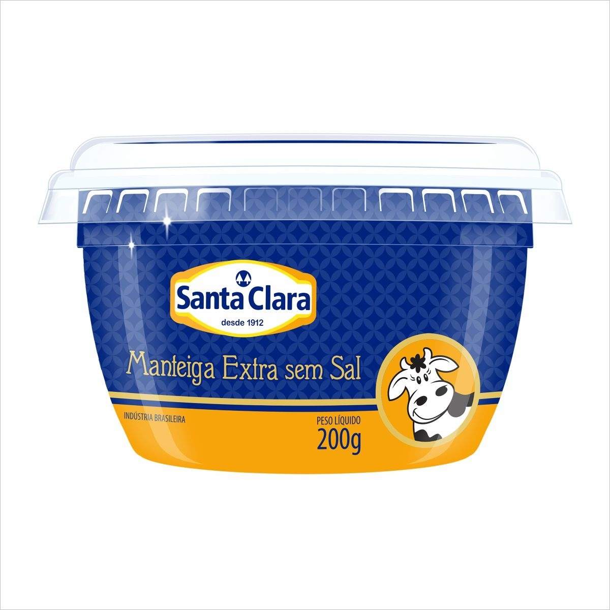 Manteiga Santa Clara Sem Sal Pote 200 g