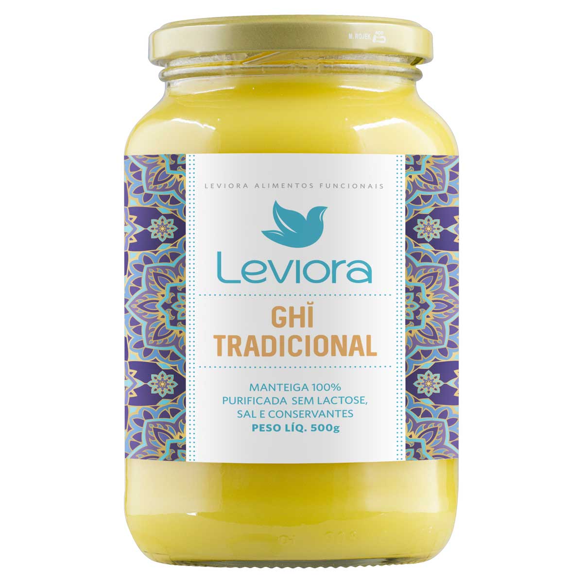 Manteiga Ghee Tradicional Leviora Vidro 500 g