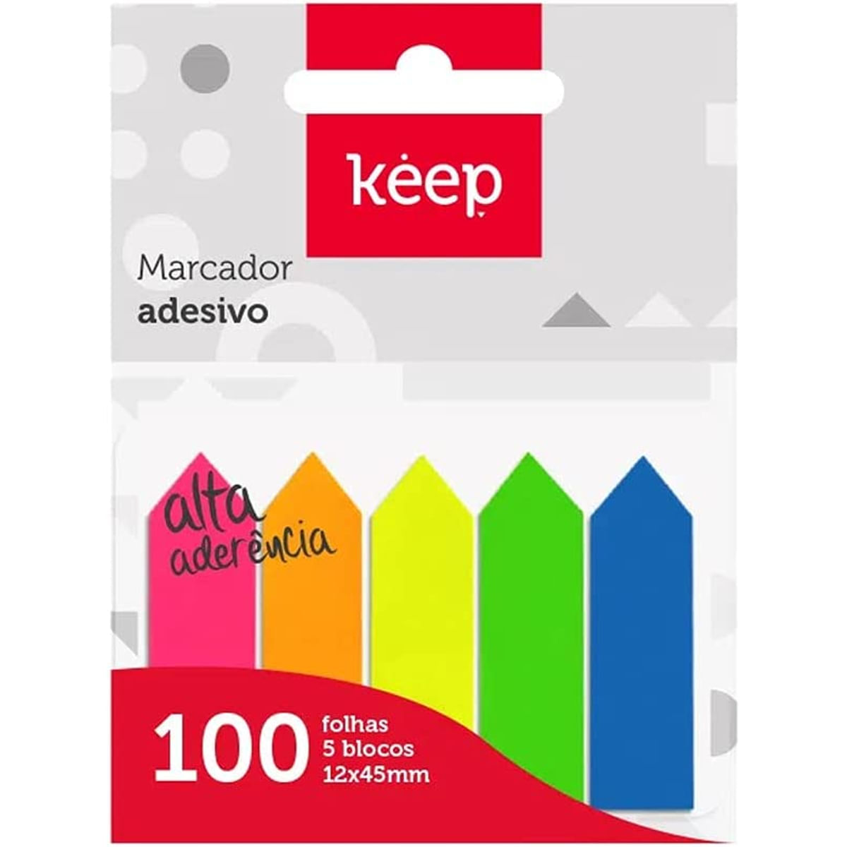 Marcador Pagina Ades Multilaser Seta 100 Folhas