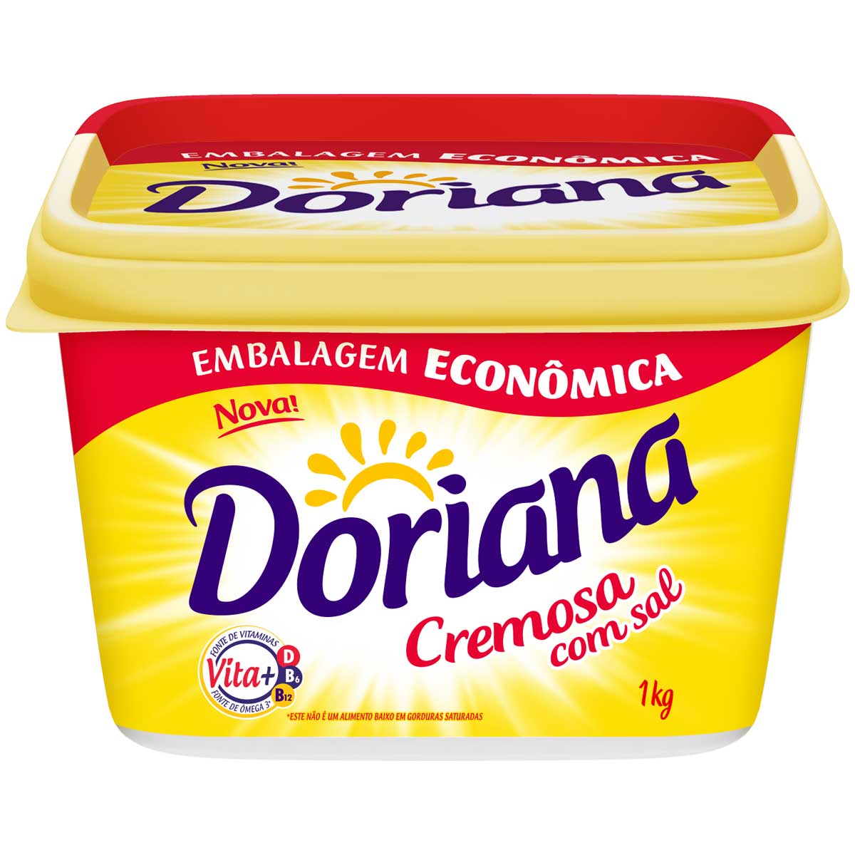 Margarina Cremosa com Sal Doriana 1 Kg