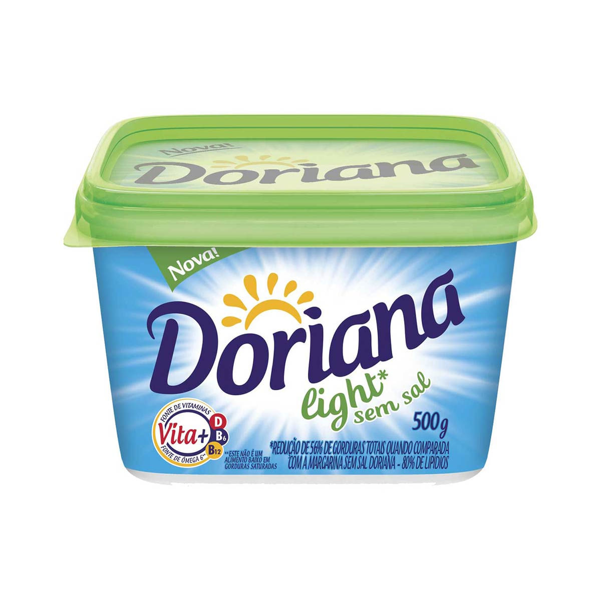 Margarina Cremosa sem Sal Light Doriana 500 g