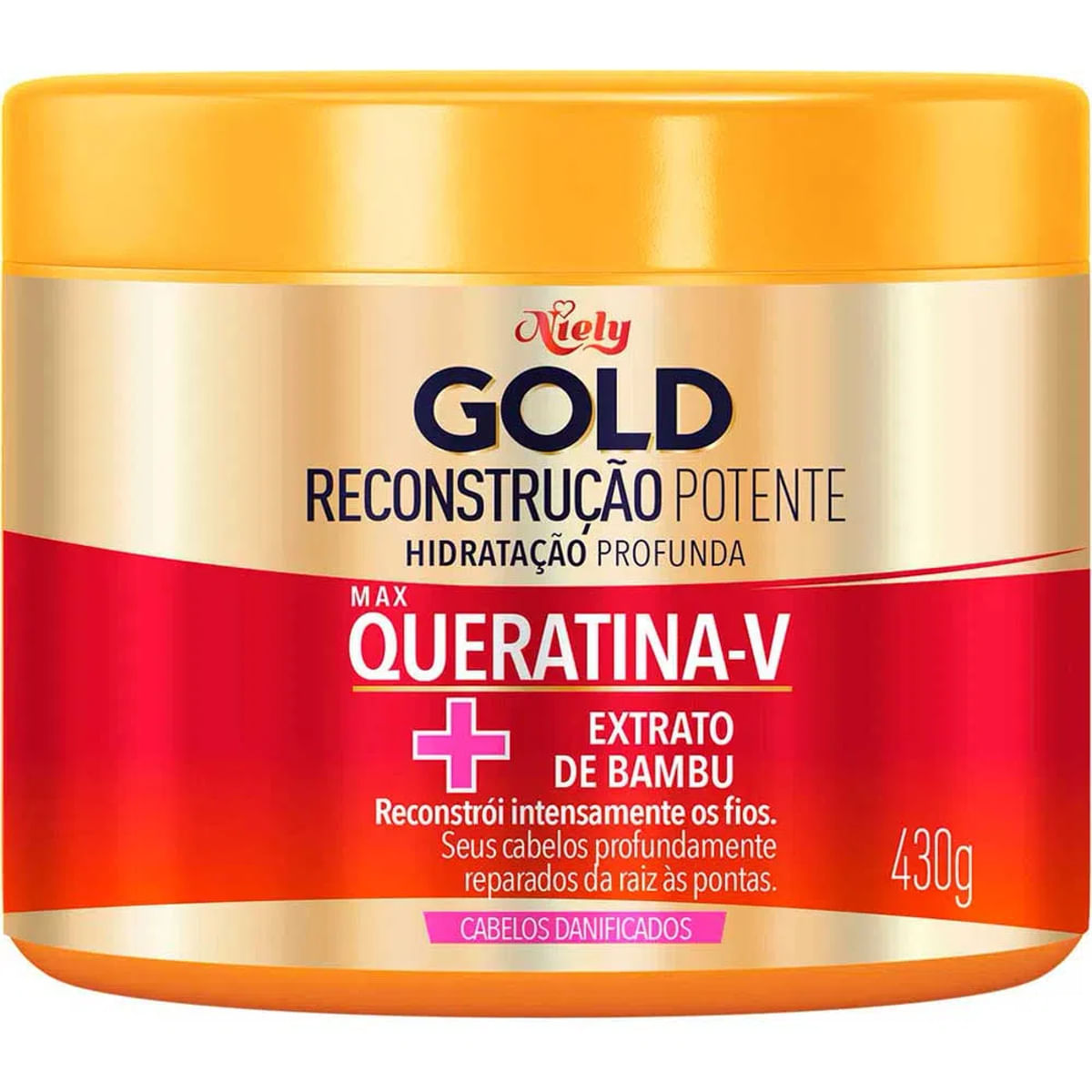 Creme Para Tratamento Niely Gold Queratina Reparação 430 g