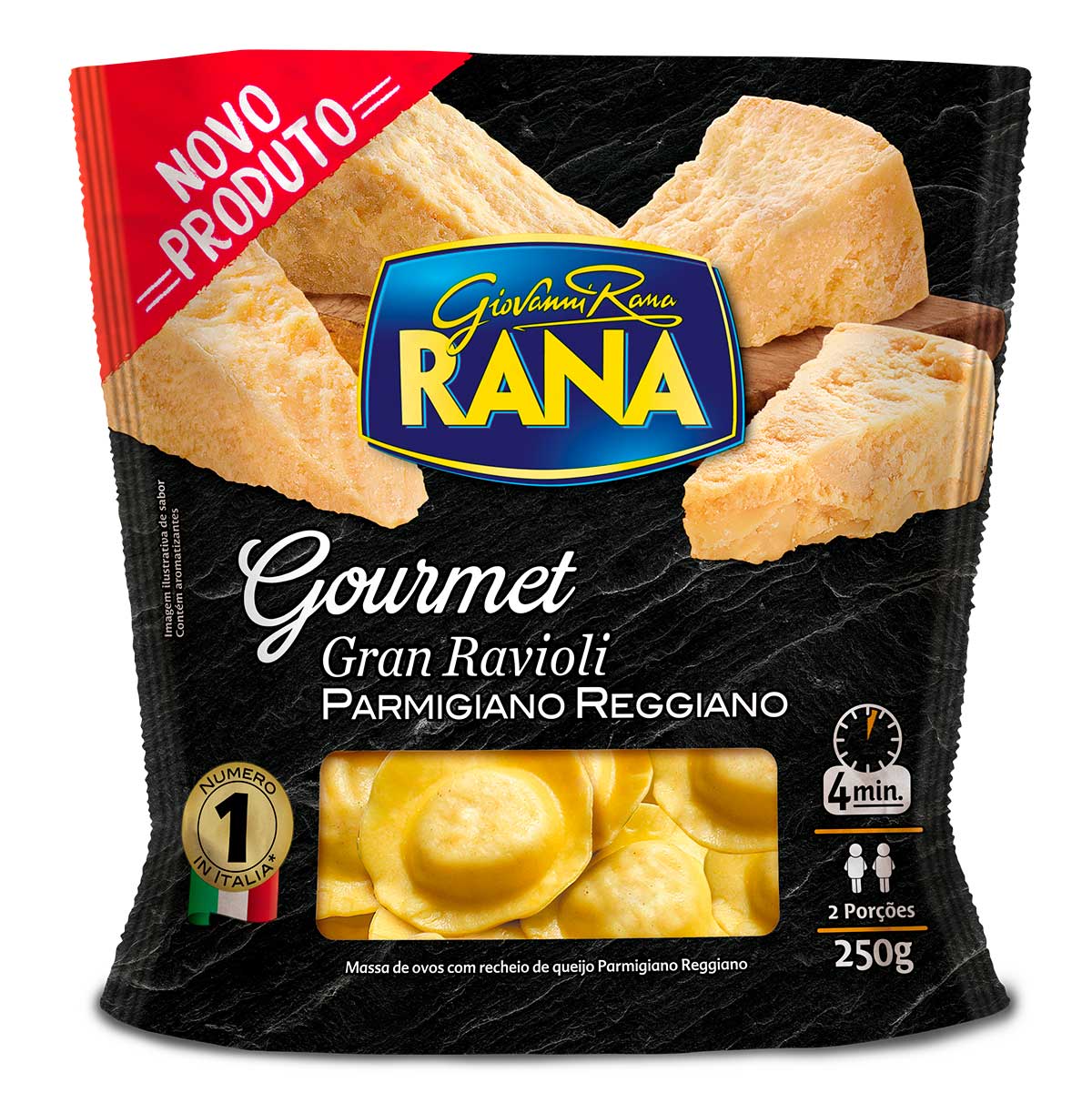 Massa de Raviolli parmegiano Giovanni Rana 250 g