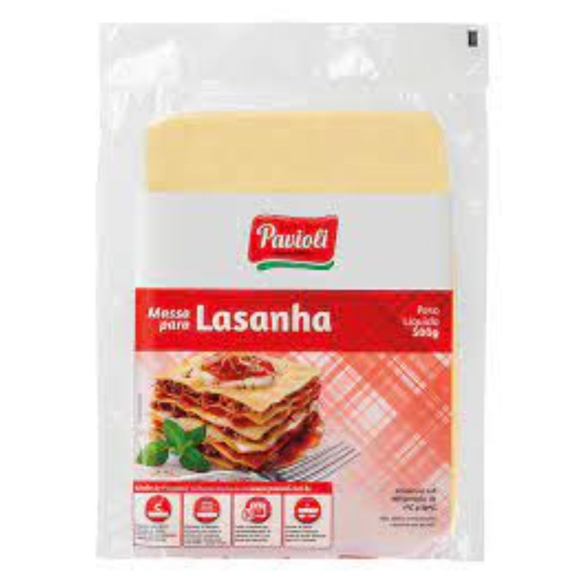 Massa Lasanha Pavioli Direto Forno 500 g