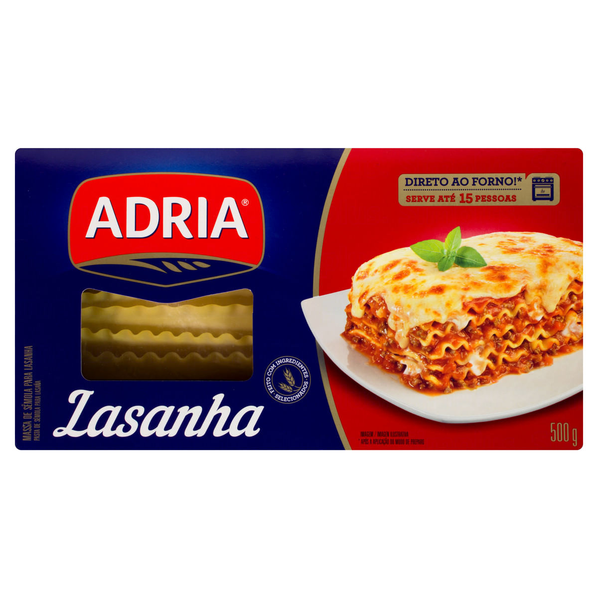 Massa para Lasanha Adria 500g