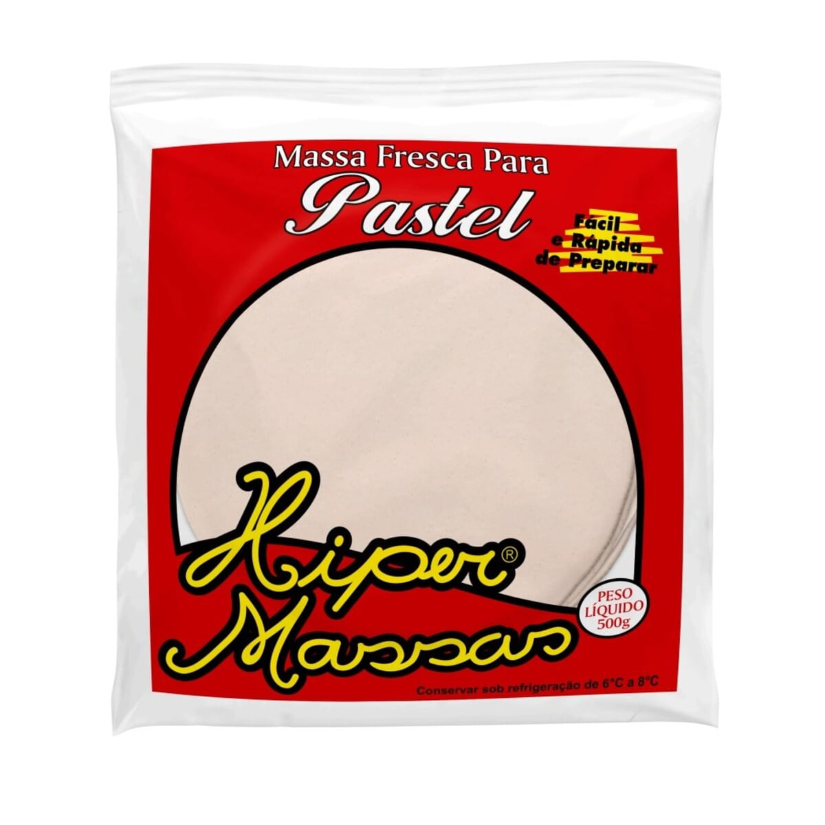 Massa para Pastel Hiper Massas Disco 500 g