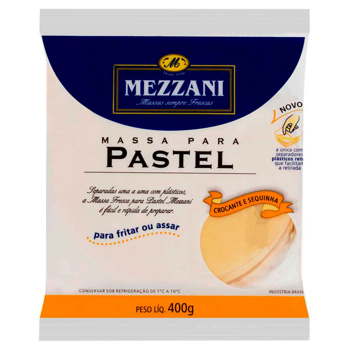 Massa para Pastel Mezzani Pacote 400 g