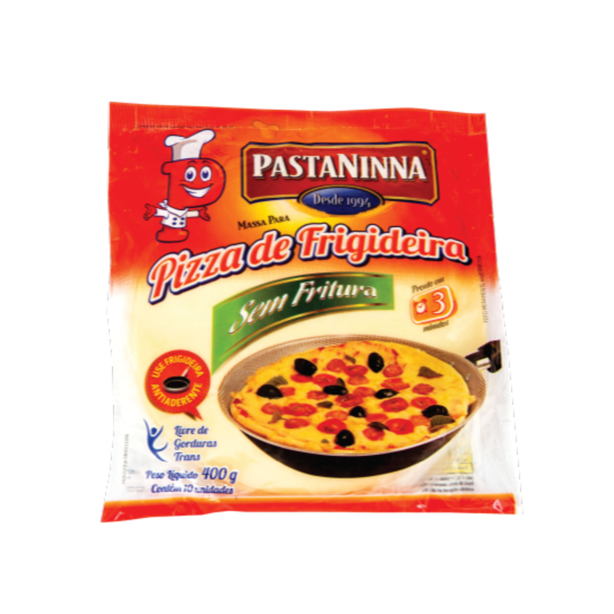 Massa de Pizza Frigideira Pastaninna 400 g