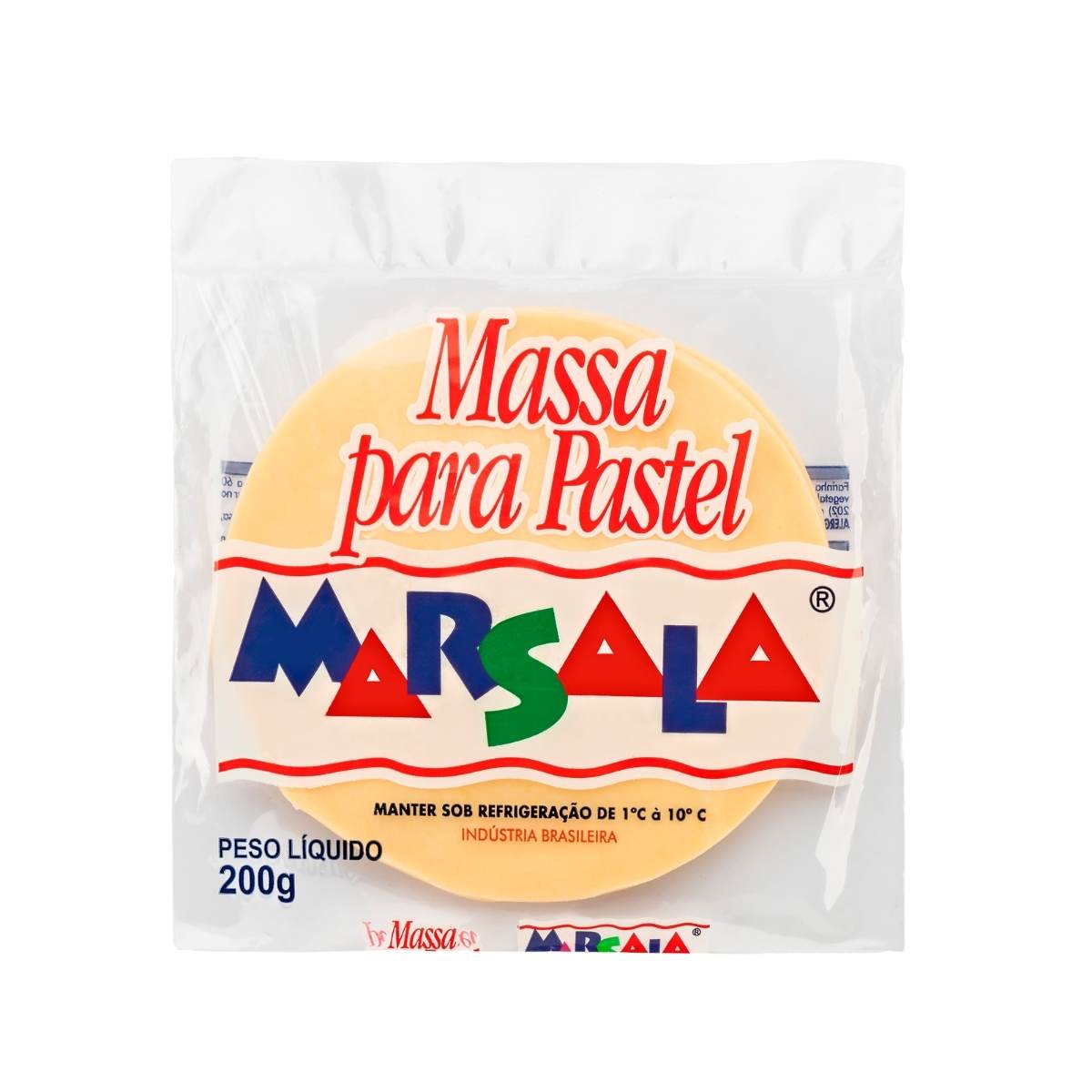 Massa Para Pastel Marsala Disco Médio 500 g