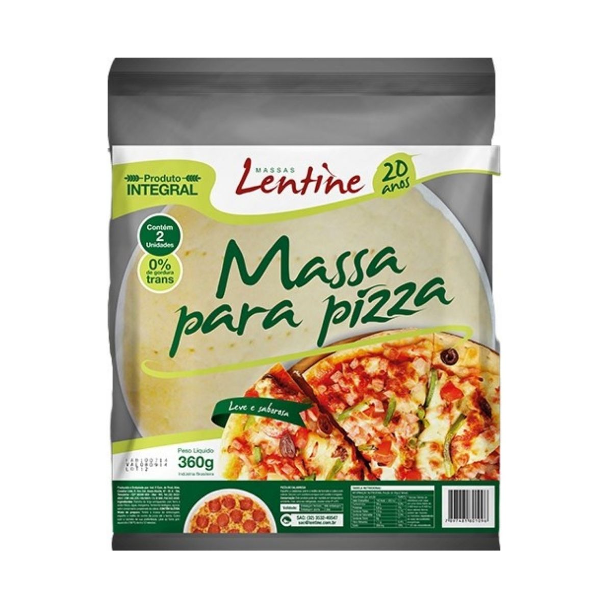 Massa Pastel Pizza Lentine 360 g