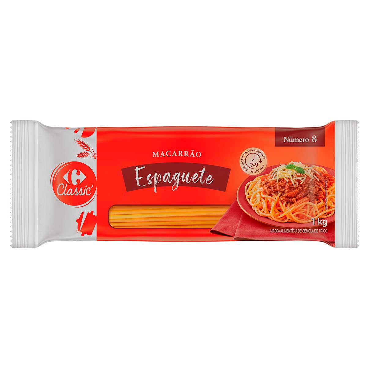 Macarrão Espaguete Carrefour Classic 1Kg