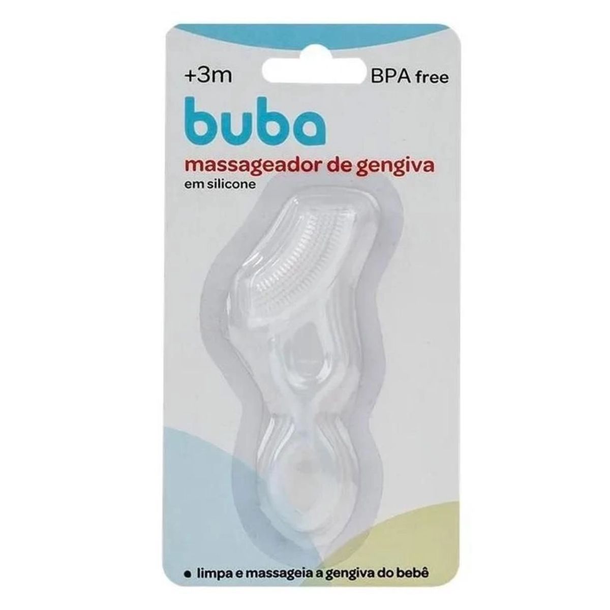 Massageador de Gengiva para Bebê Buba Branco