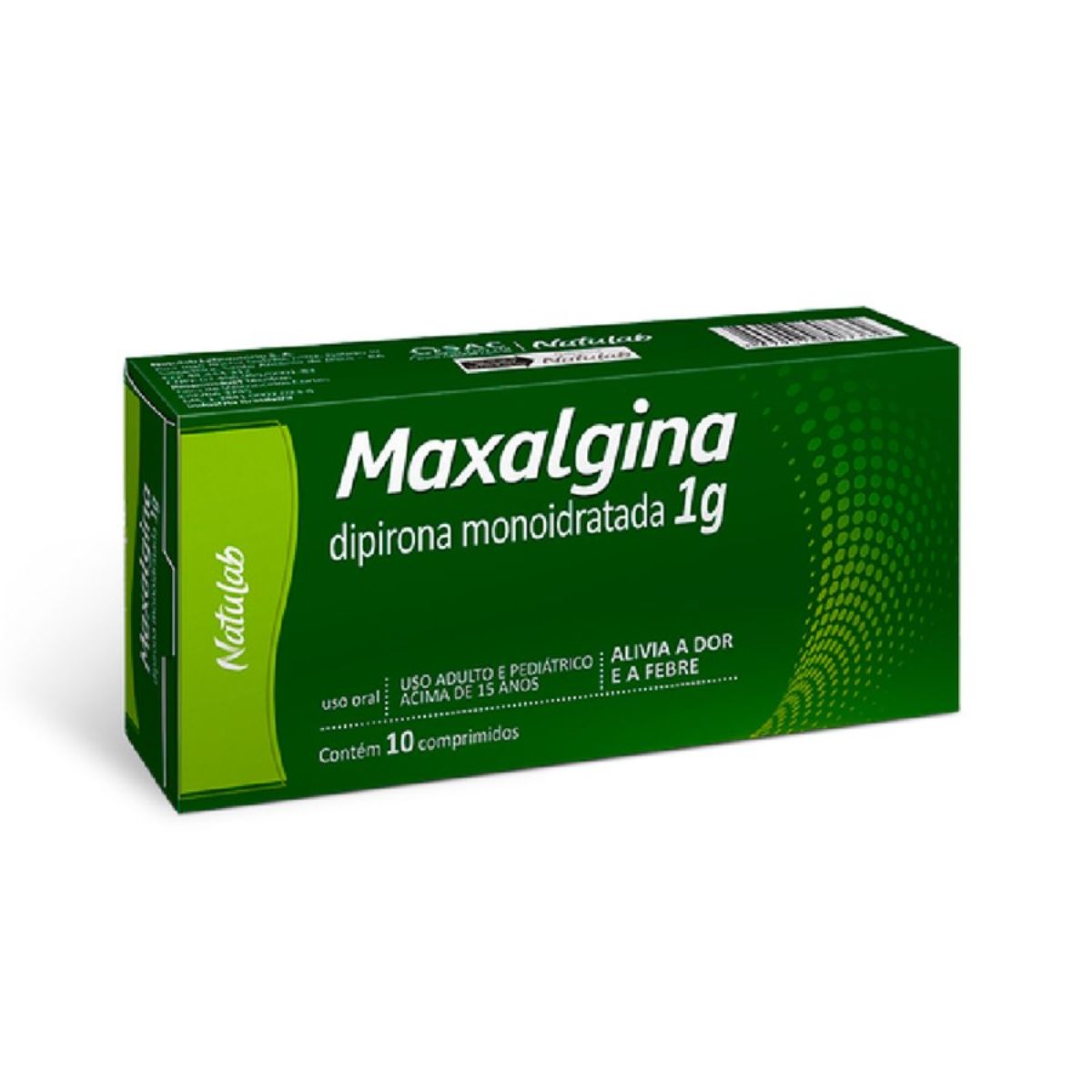 Maxalgina Natulab 1 g com 10 comprimidos