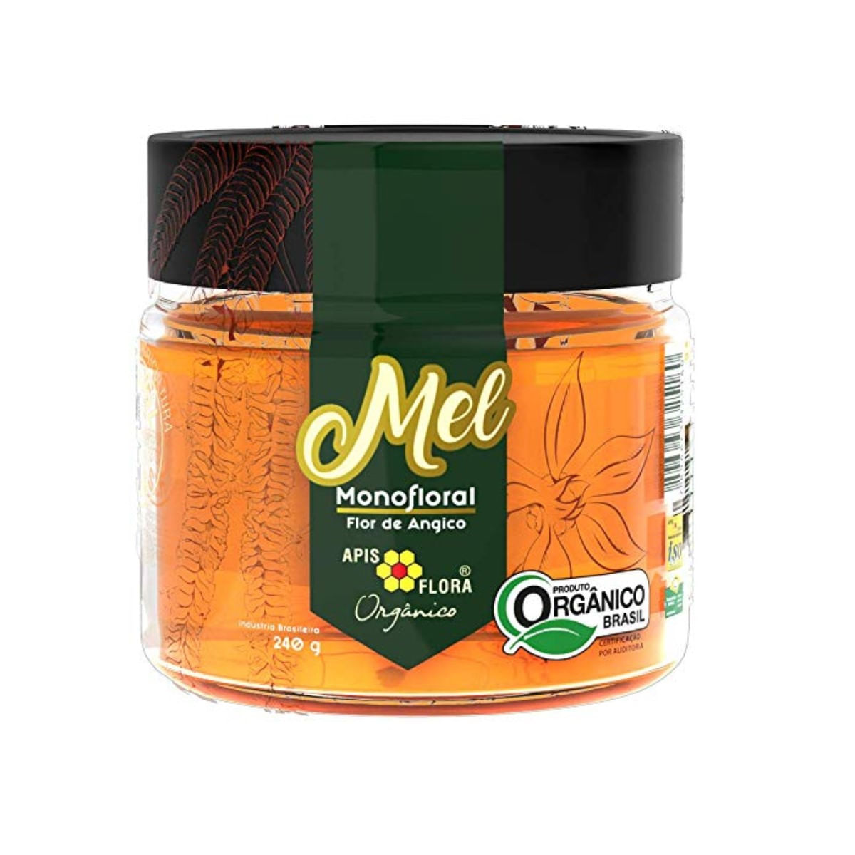 Mel Organico Angico Apis Flora 240gr