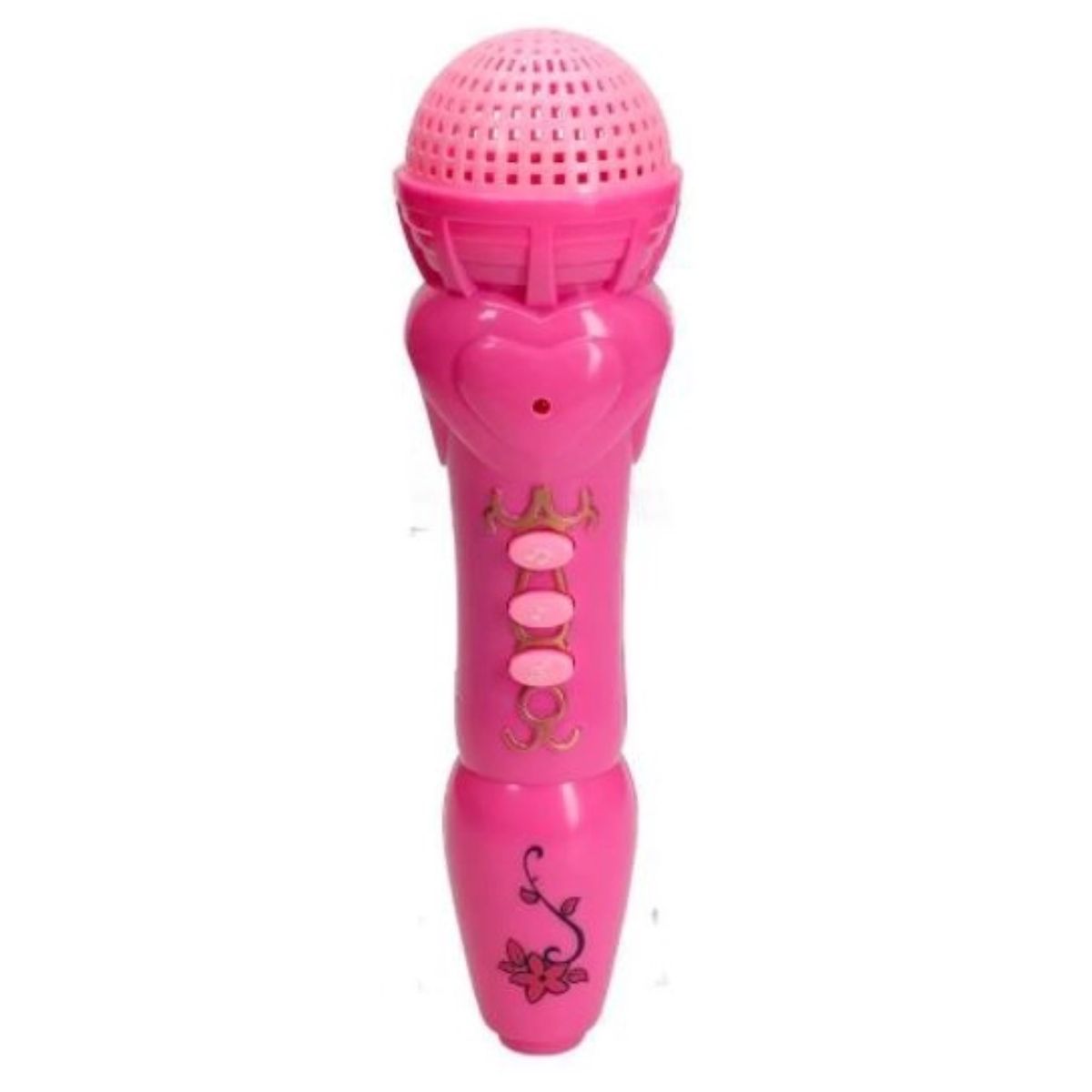 Microfone Musical Infantil Etitoys Kids Band Rosa com Luz