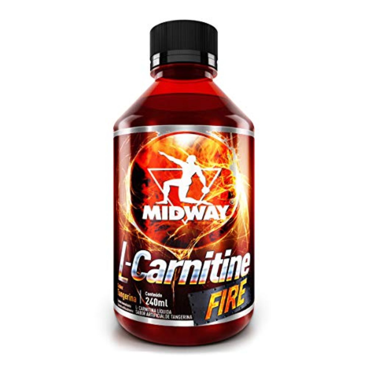 Termogênico Midway L-Cartinine Fire Sabor Tangerina 240 ml