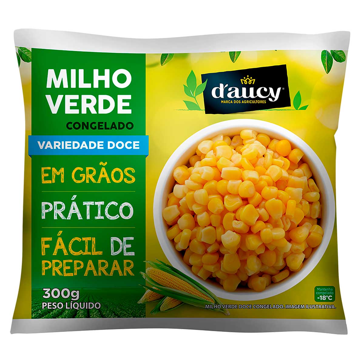 Milho Verde Congelado Pronto Daucy 300g