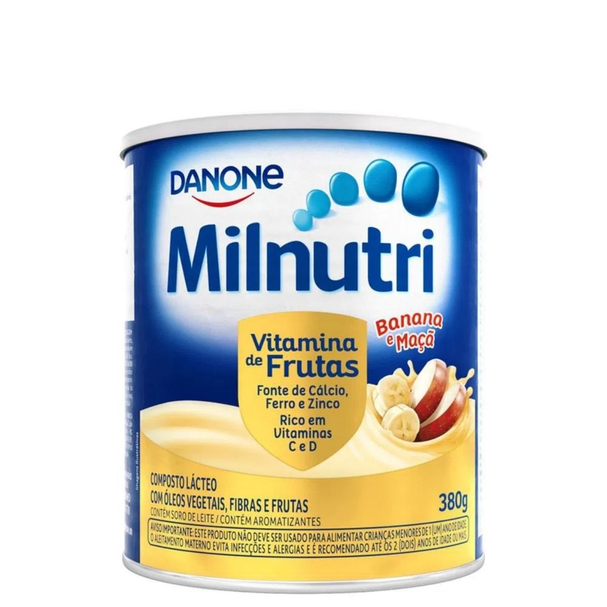 Composto Lácteo Milnutri Vitamina de Frutas Danone Lata 380 g