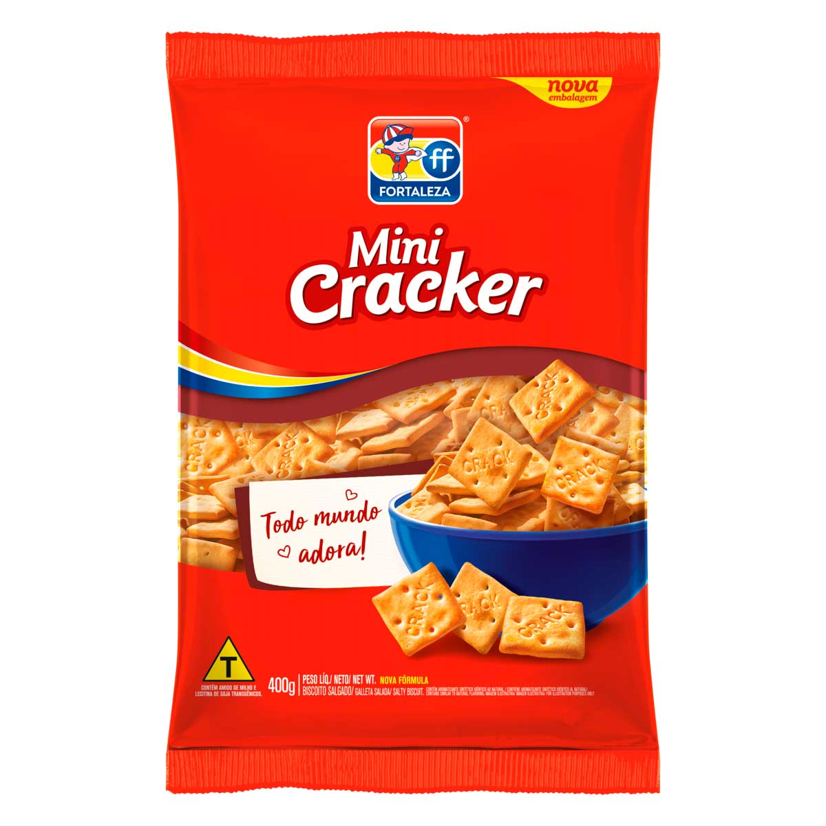 Minibiscoito Cracker Fortaleza 400g