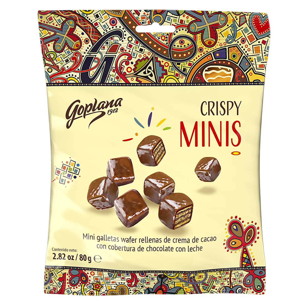 Mini Crispy Sabor Chocolate Goplana 80g