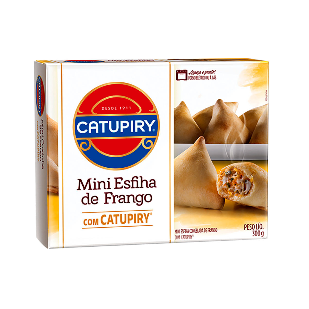 Mini Esfiha Congelada Catupiry Frango 300 g