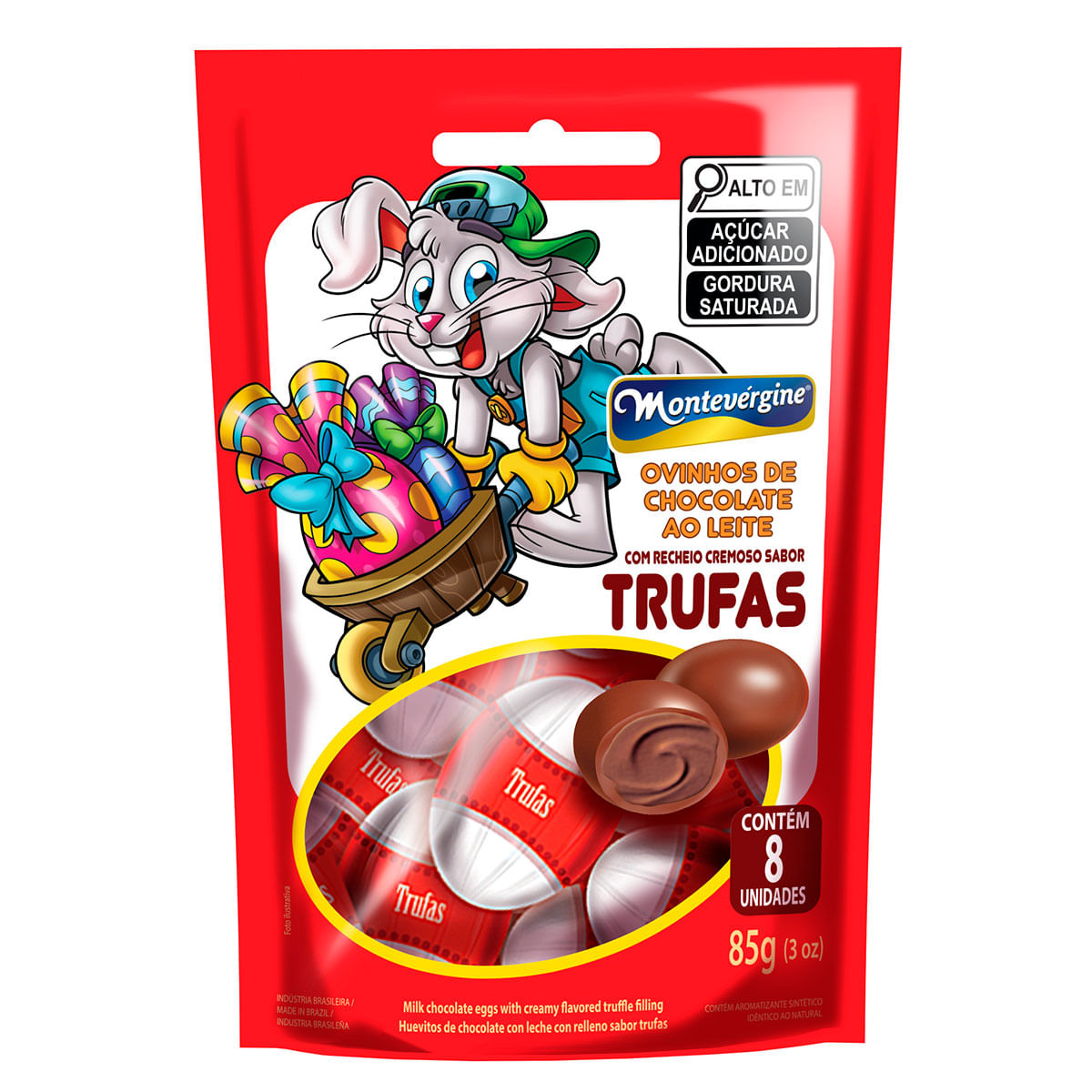 Mini Ovos de Chocolate ao Leite Trufado Montevergine 85 g