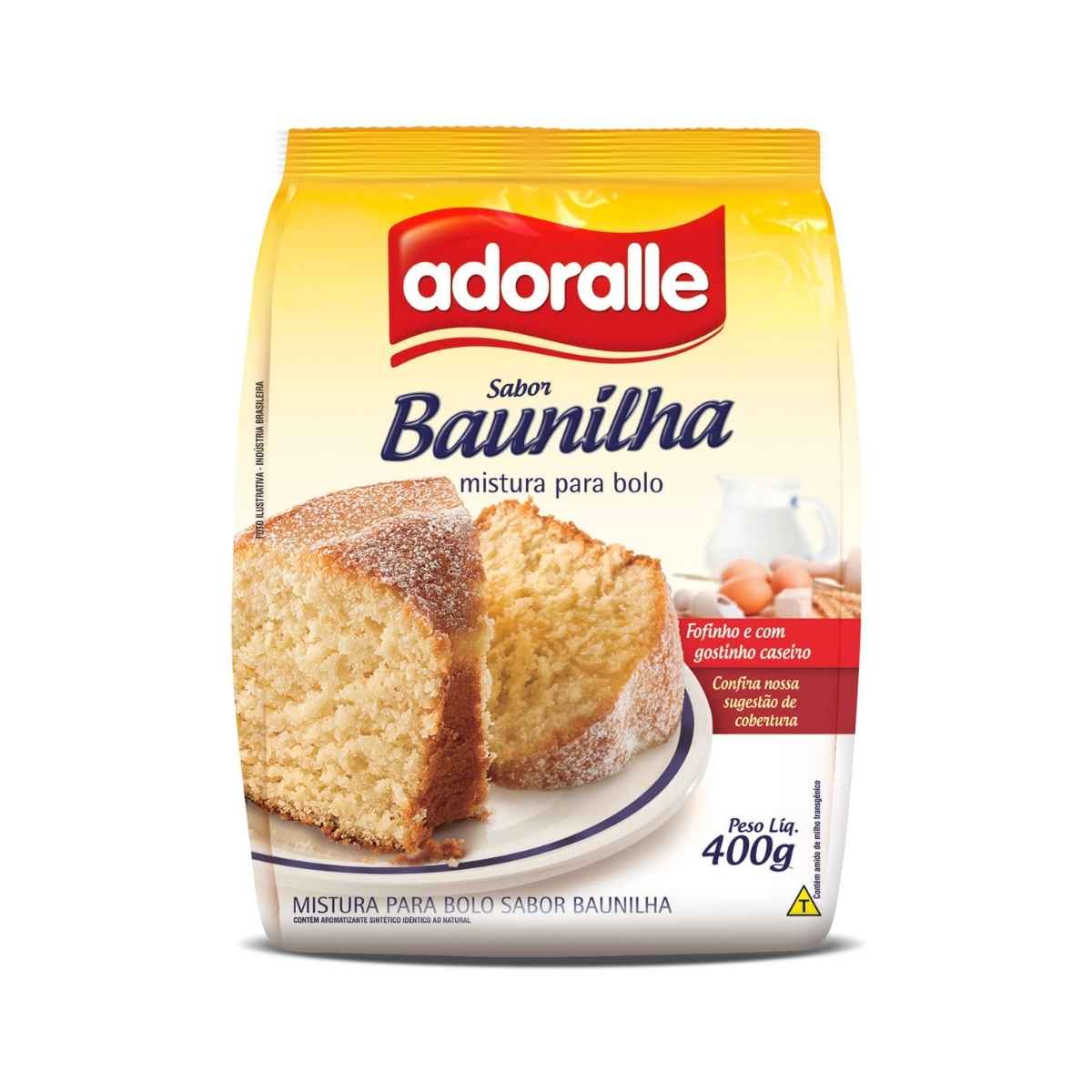 Mistura para Bolo Baunilha Adoralle 400 g