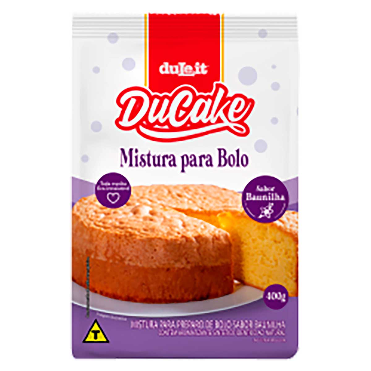 Mistura para Bolo Baunilha Duleit DuCake 400 g