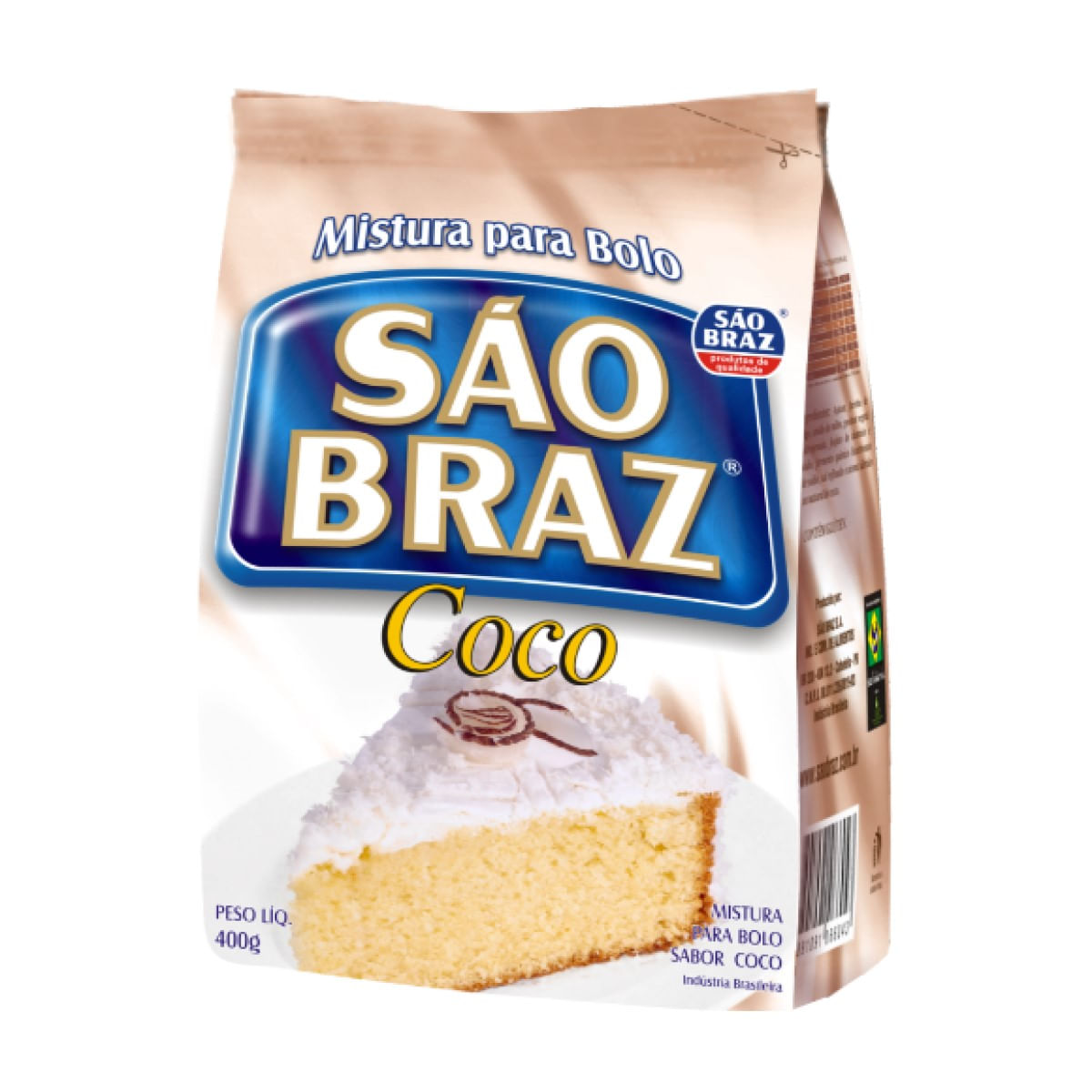 Mistura para Bolo Coco São Braz 400 g