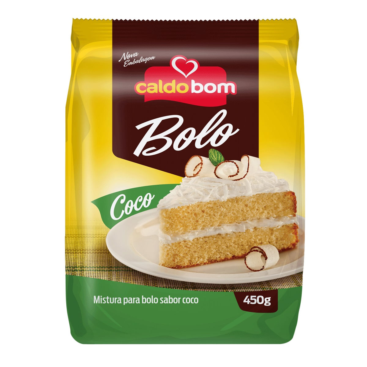 Mistura para Bolo Sabor Coco Caldo Bom 450 g