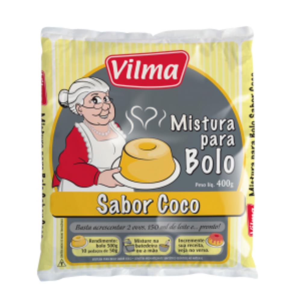 Mistura Bolo Coco Vilma Pacote 400 g