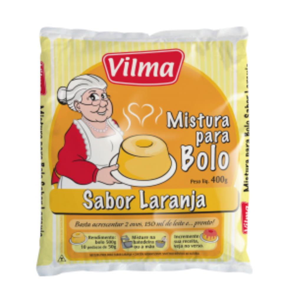 Mistura Bolo Laranja Vilma Pacote 400 g