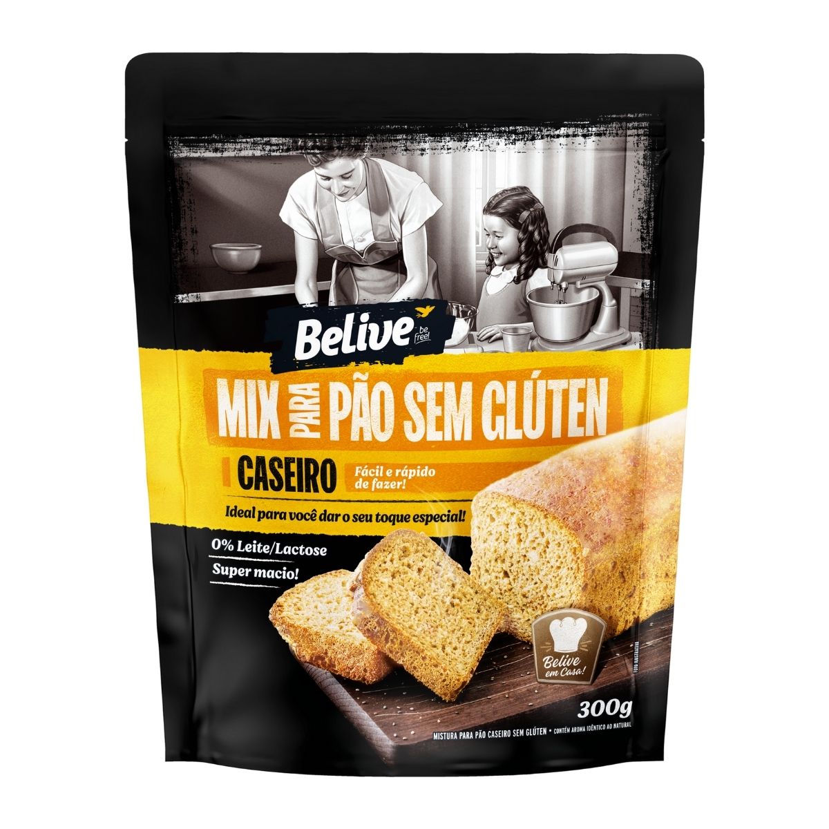 Mix para Pão sem Glúten Caseiro Belive