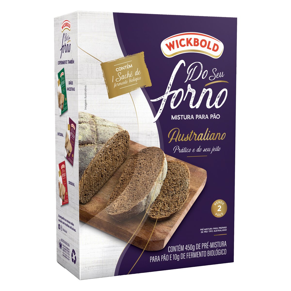 Pré-Mistura para Pão Australiano Wickbold Do Seu Forno Caixa 460 g