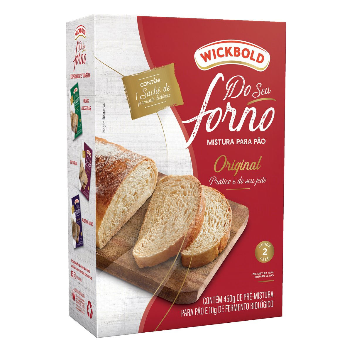 Pré-Mistura para Pão Original Wickbold Do Seu Forno Caixa 460 g