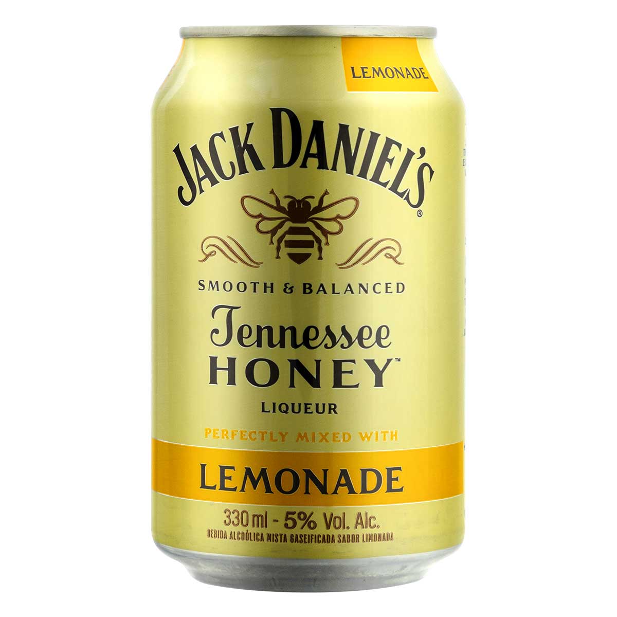 Bebida Mista Alcoólica Gaseificada Honey Limonada Jack Daniel&apos;s Lata 330ml